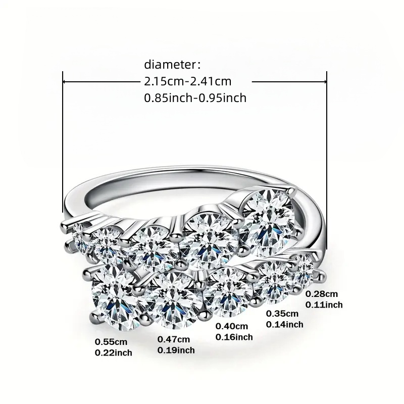 Adjustable Women's Ring with Zirconia Stones Golden Tone