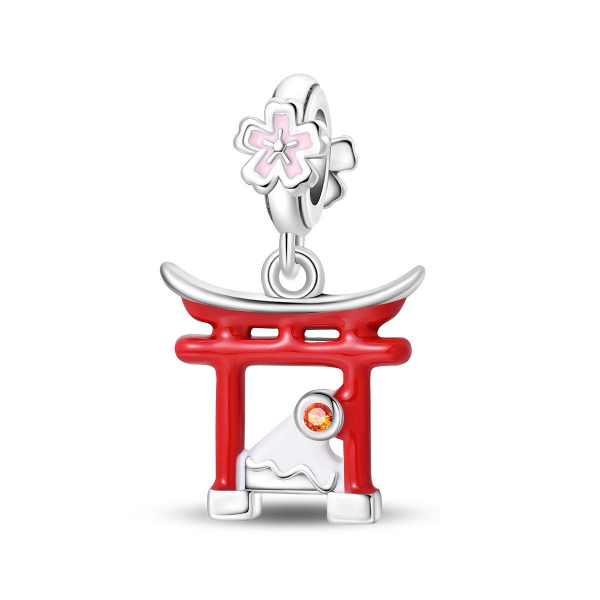 Image of A Silver-plated Japanese Pendant Suitable For Pendant Making For Women, Gifts, Birthday Parties, And