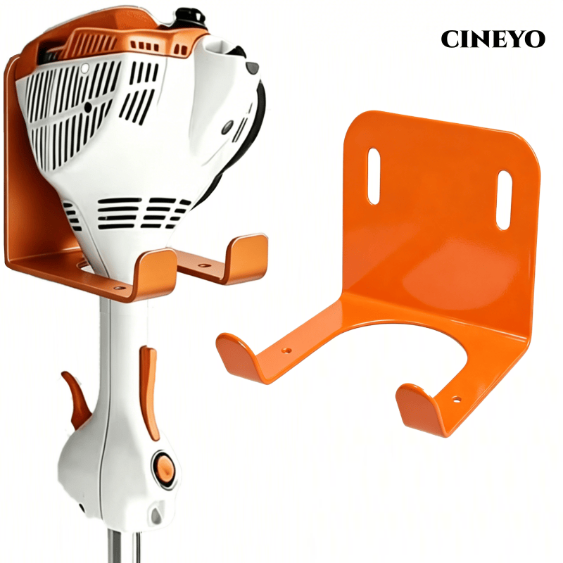 modern orange heavy duty stainless steel wall mounted   trimmer bracket   anti   and rust proof tool rack large size wall mounted garage storage shelf tool organizer bracket hook two specifications    