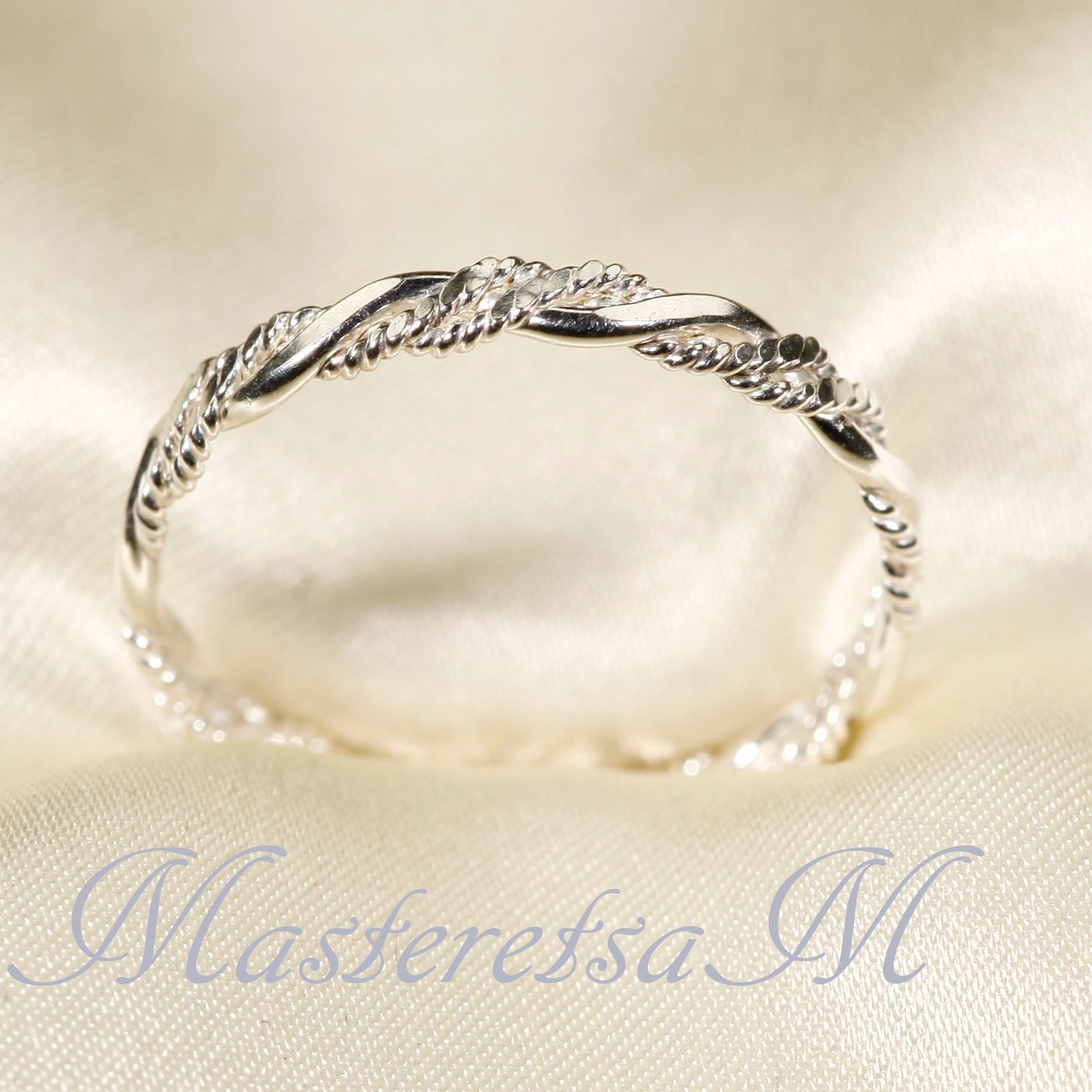 Twist Style 925 Sterling Silver Rings, Handmade Twist Style Rings ( U. Size And Solid 925 Sterling Silver)