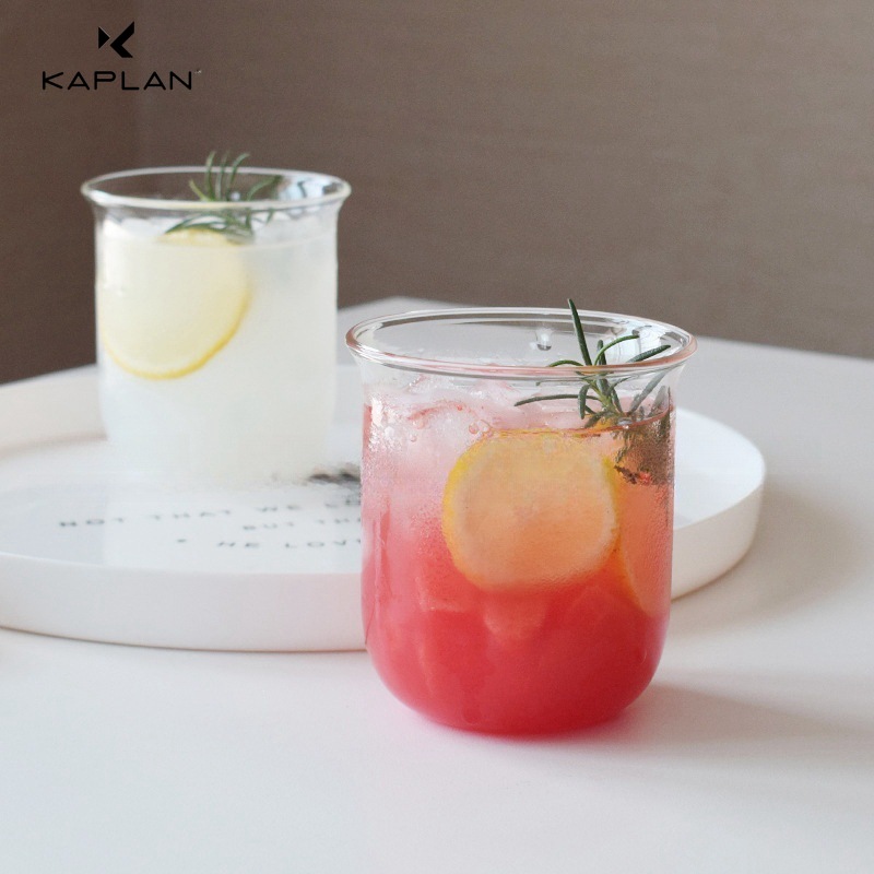 TEMU KAPLAN Lot de 2 tasses et mignonnes, tasses à large ouverture et à paroi épaisse, tasses à une seule couche, verre à haute teneur en