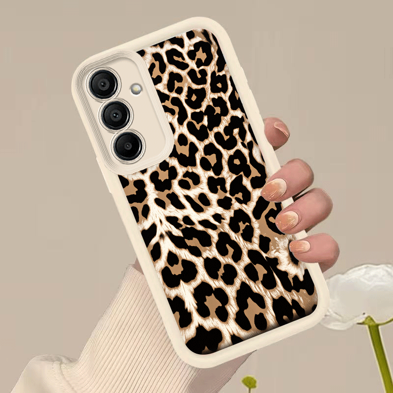 TEMU Phone Case: Leopard Print Fashionable Trendy Pattern Phone Case, Suitable For Galaxy A05s A06 A07 A12 A13 A14 A15 A16 A17 A21s A22 A23 A24 A25