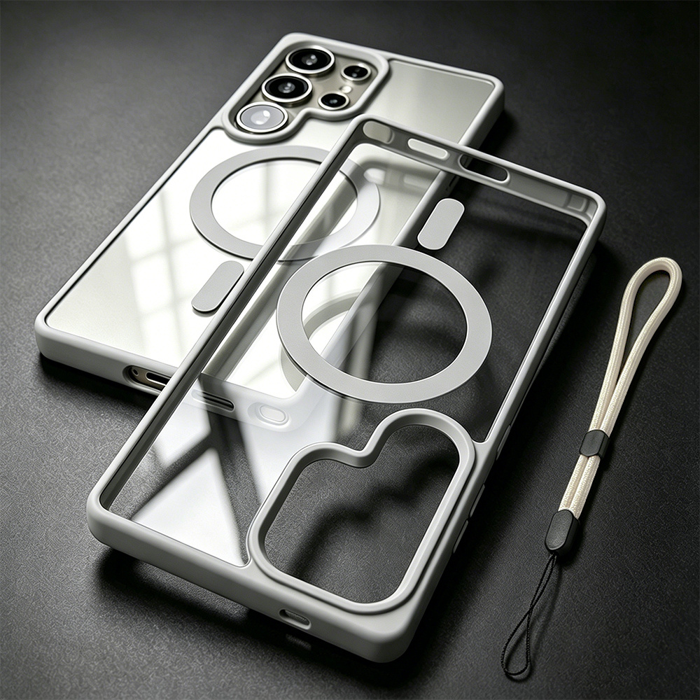 TEMU Phone Case: Luxury Magnetic Wireless Charging Transparent Case Compatible With Compatible With Galaxy S26 S25 S24 S23 S22 S26ultra S25ultra Soft