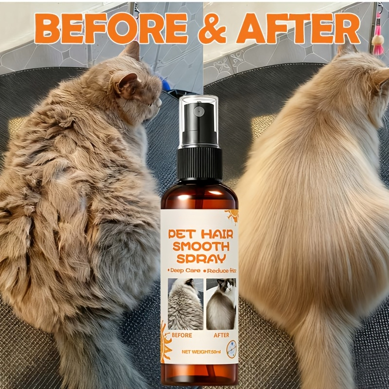 Image of 10-in-1 No-rinse Pet Spray- No-rinse Spray Containing Oils, Aloe Vera, And Vitamin E, Suitable For Cats And Dogs- And Quickly Fur, A Soft And , Making Grooming Easy