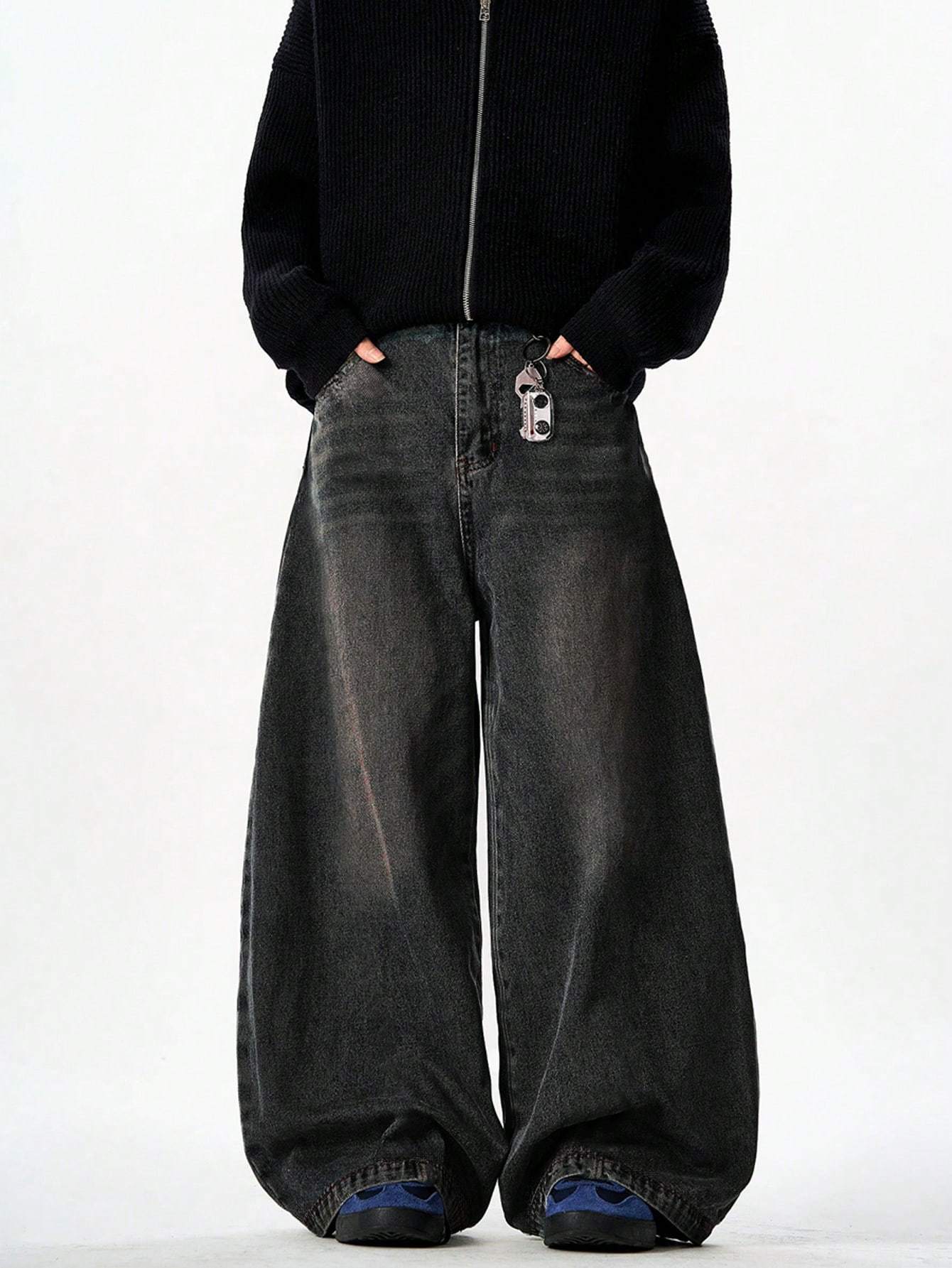 2000's archive Black buggy slacks y2k Archive black buggy denim