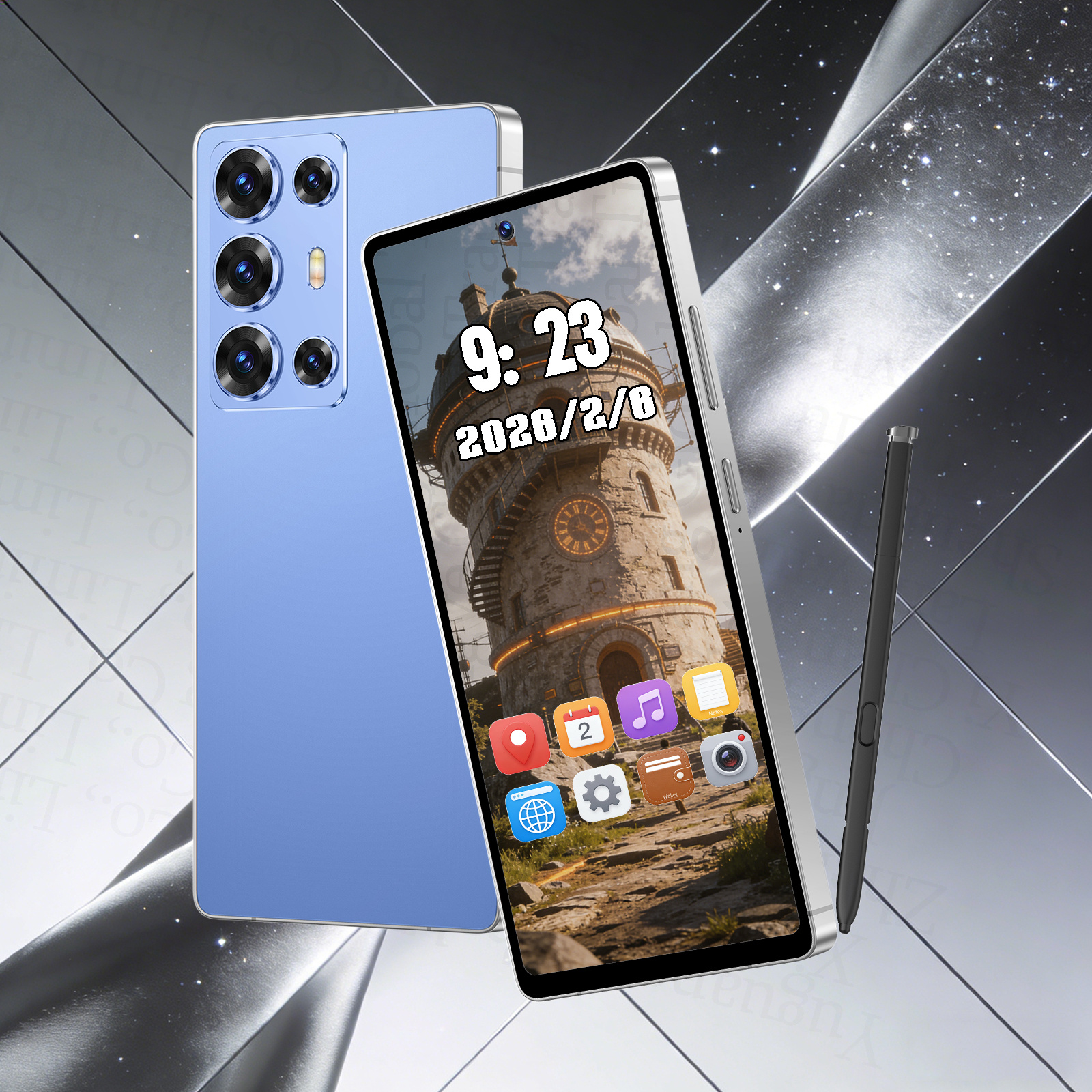 2026   64gb unlocked version features a 6 8 inch large screen supports a built and with a free headphone set phone case data cable Product details 12