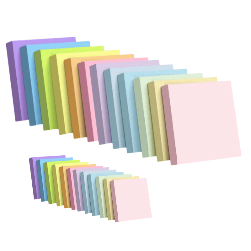 Colorful Sticky Notes Bulk Pack 48-Pack 3x3 Sticky Notes - 6 Pastel ...