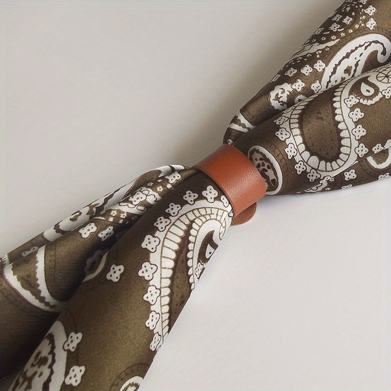 E-shop 27,5 Zoll Quadratischer Paisley-Schal für Herren – Vintage-Stil Mehrzweck-Krawatte, Taillengürtel & Kopfbedeckung – Olivgrün & Elegantes