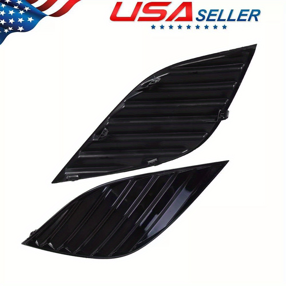 Juego De 2 Cubiertas/ Biseles Negros Para Luces Antiniebla - Toyota Camry SE/XSE 2018-2020, Plástico Texturado