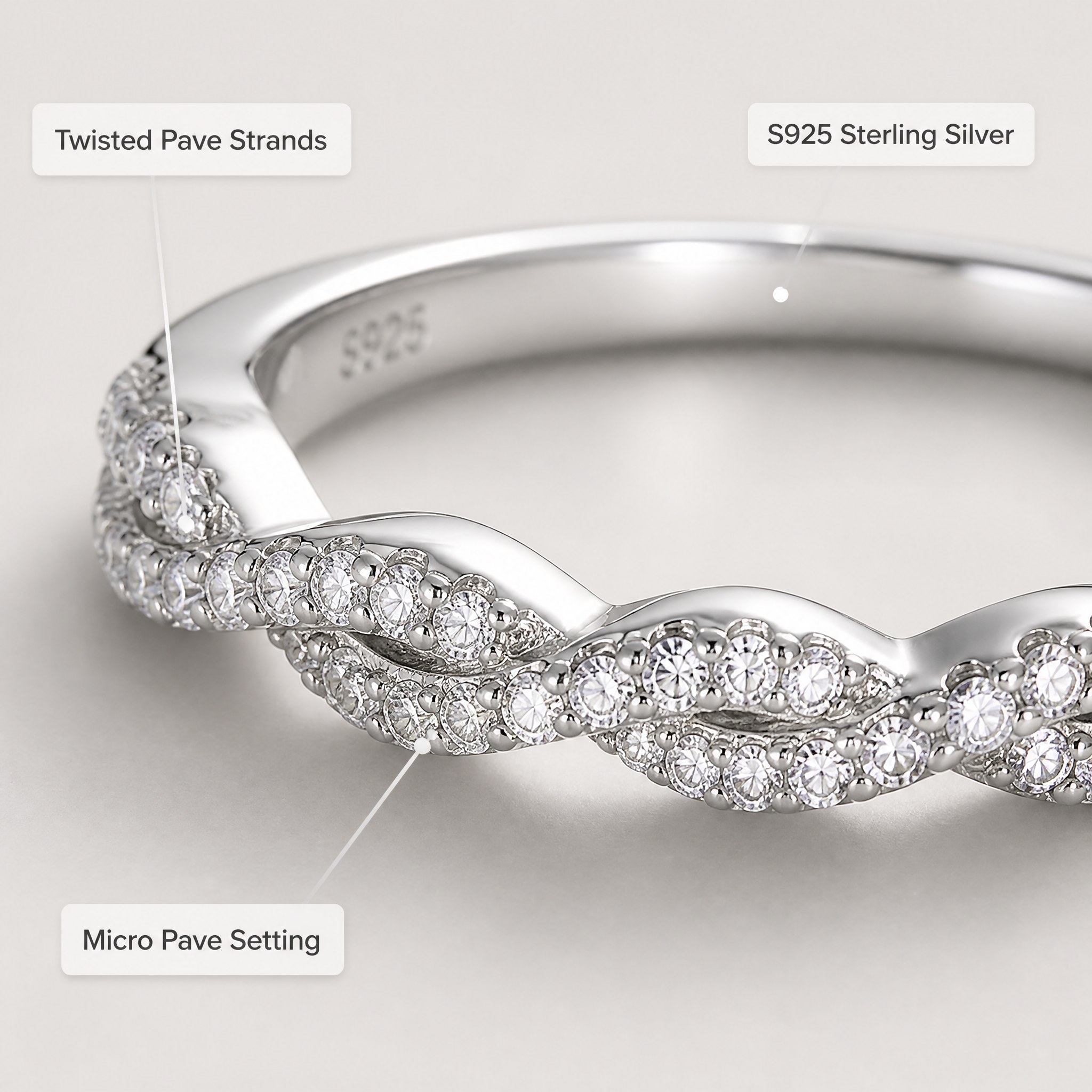 Men's Bling Moissanite Hip Hop Ring, Sparkly Statement Accessory