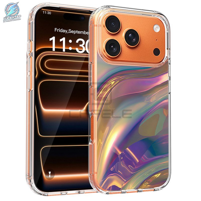 Image of Phone Case: Phone Case - Clear Acrylic Back Shockproof Cover Compatible With Magnetic Charging For Iphone 17/17 Air/17 Pro/17 Pro Max/16/15/14/13/12//pro/pro Max Stylish Gift For