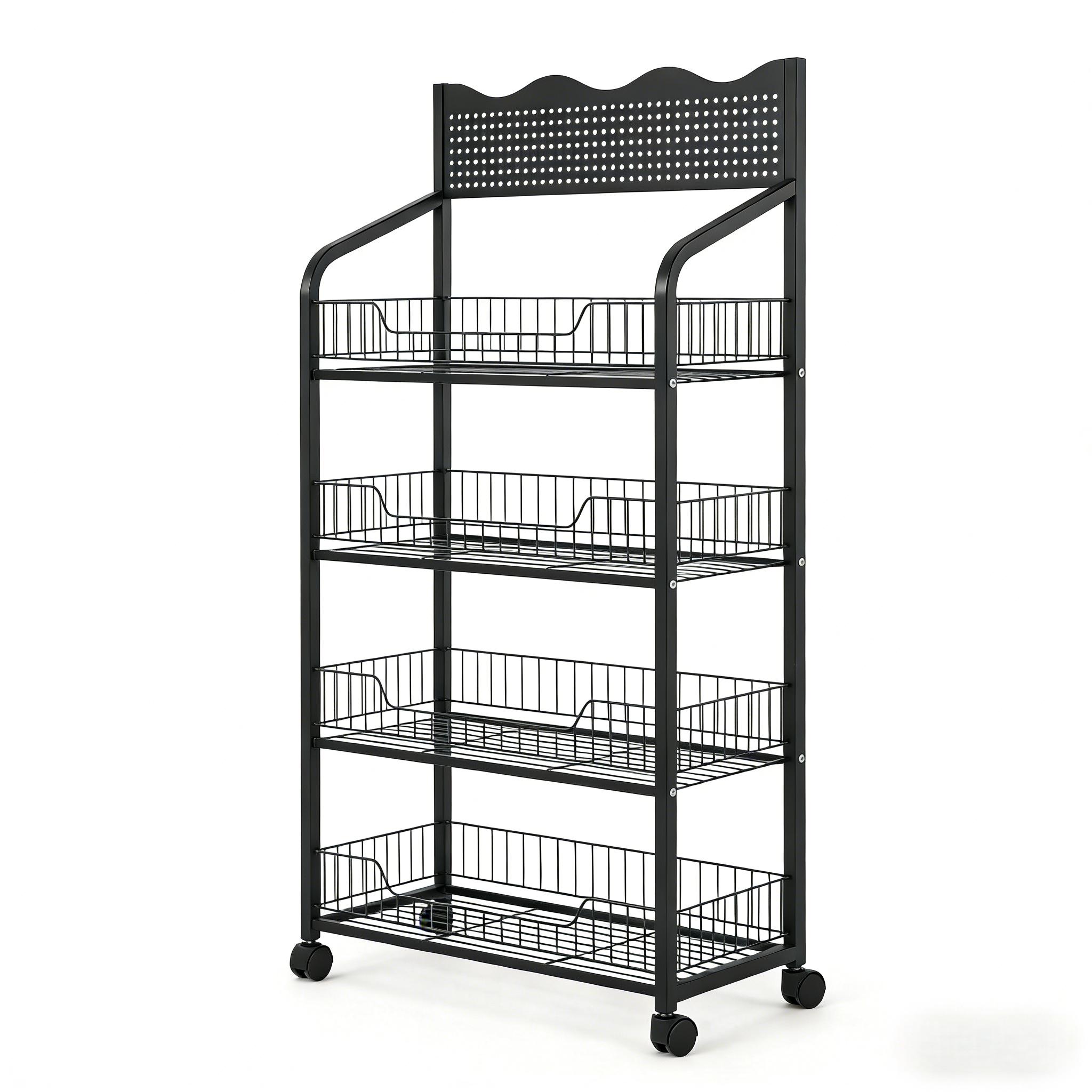 TEMU 10 Sets Tier Retail Display Rack3/4, Supports Metal Wire Snacks, Candy Display And Storage Rack With Hooks, Multi-tier Display Rack For
