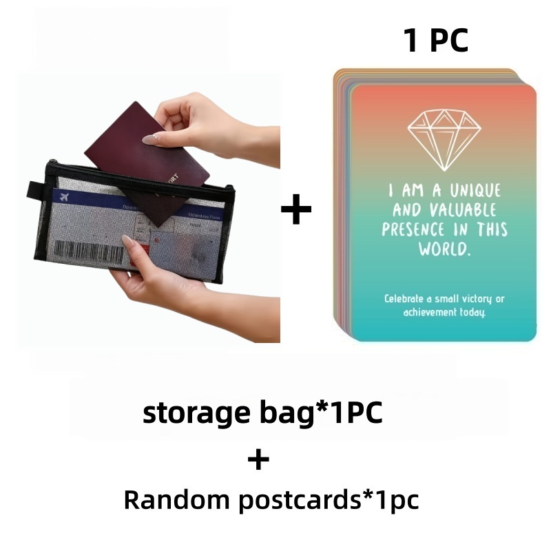 TEMU 1 pièce Porte-carte d'identité noir + 1 de style aléatoire, étui de portable pour carte d'identité, carte d'embarquement et passeport pour les