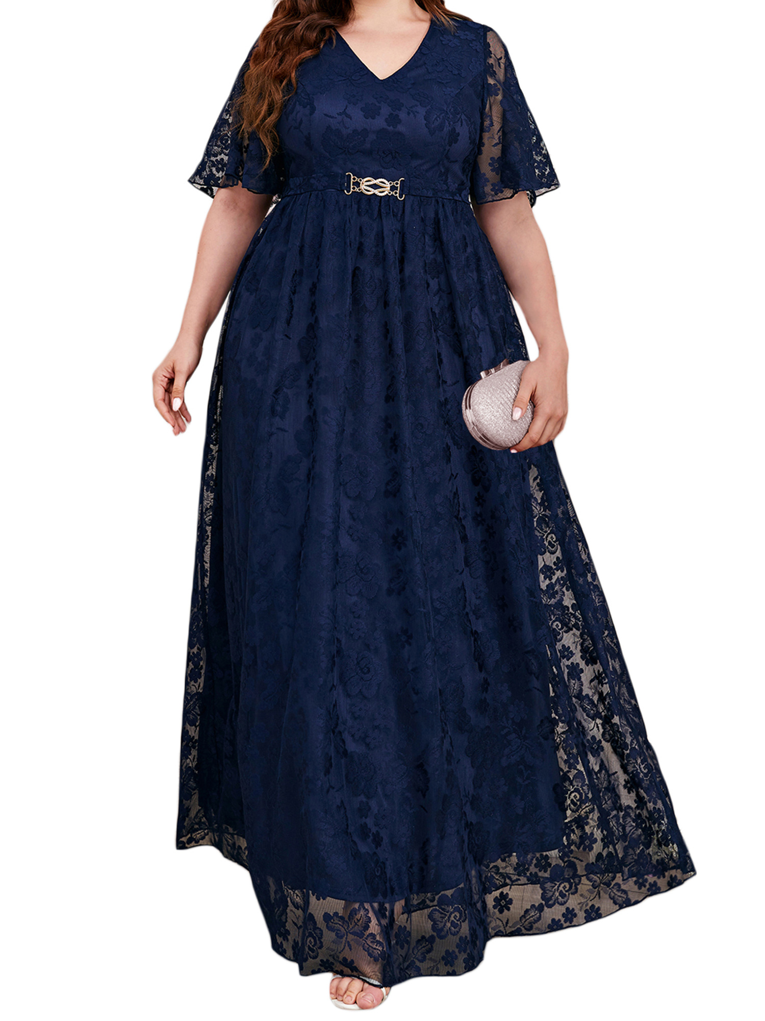 slim fit dress slacks A Matter Of Time Red Floral Guipure Lace Tiered Maxi Dress