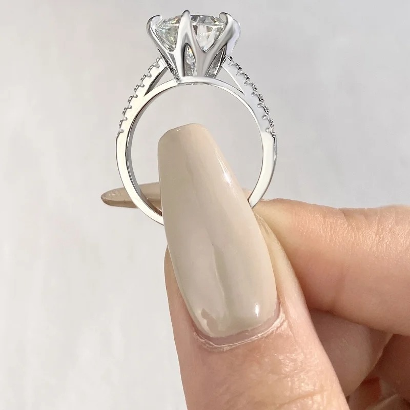 5 Carat Synthetic Zirconia Ring in 925 Silver