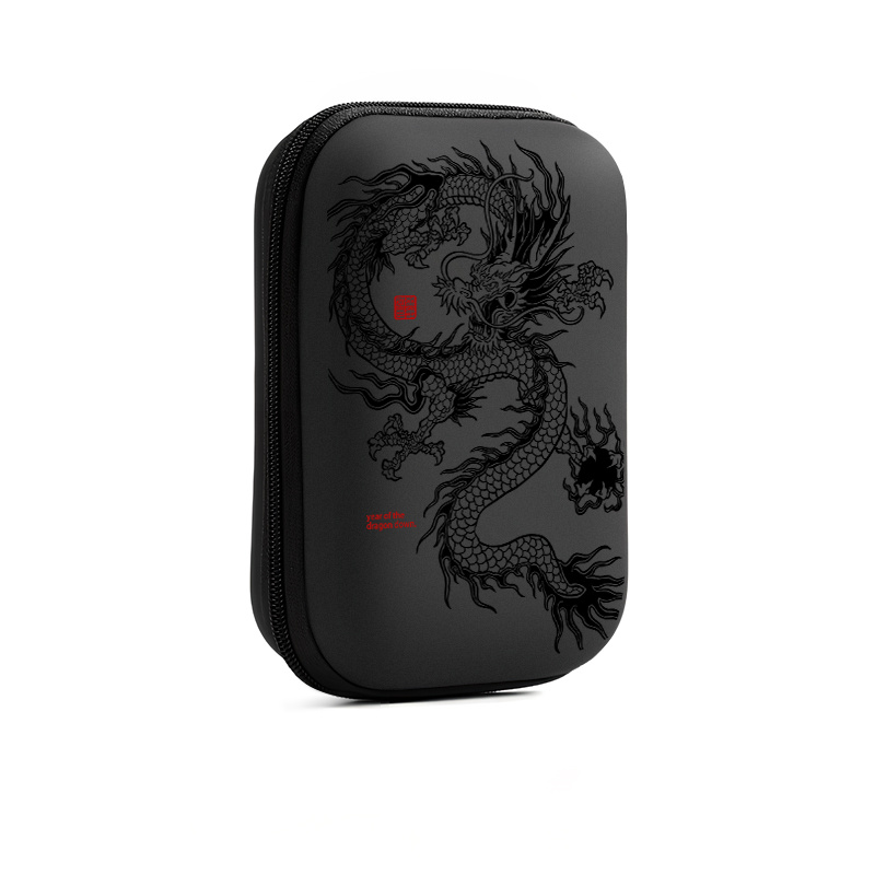 TEMU Étui Rigide en EVA avec Compartiment pour Câbles/Écouteurs/Chargeur - Boîte de Voyage Compacte avec Poche en et Couvercle Solide - Portable et