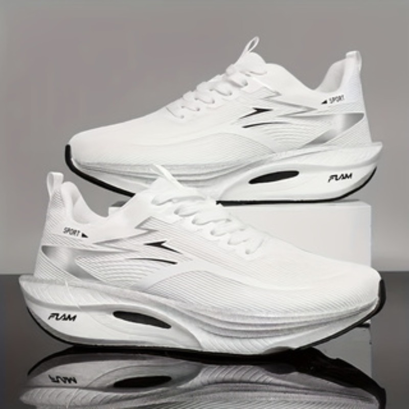New Casual Athletic Running Shoes, Lightweight And Shock-Absorbing, with Non-Slip Sole. Offers Breathable Black, White, And Purple Gradient Color Options. Breathable Fabric Material, Suitable for Gym Training, Casual Running, And Other Occasions