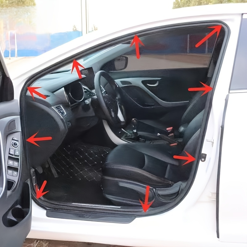 10 m Universalus automobilio durų sandarinimo juostelė, dvigubo sluoksnio storinimas triukšmo mažinimui, vandeniui atspari automobilių sandarinimo juostelė, 5 skylės gumos durų krašto apsauga garso izoliacijai ir smūgių absorbcijai, pilnas suderinamumas su visais automobiliais, Padėkos dienai