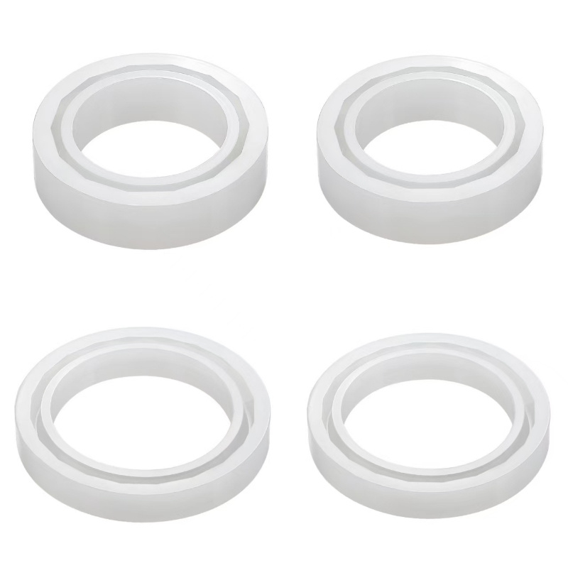 TEMU Jewelry Making Mold Set 4pcs Set - Shape, Round And Wide Bracelet Design, Epoxy Casting Kit With Dropper, Fine Bracelet Mold