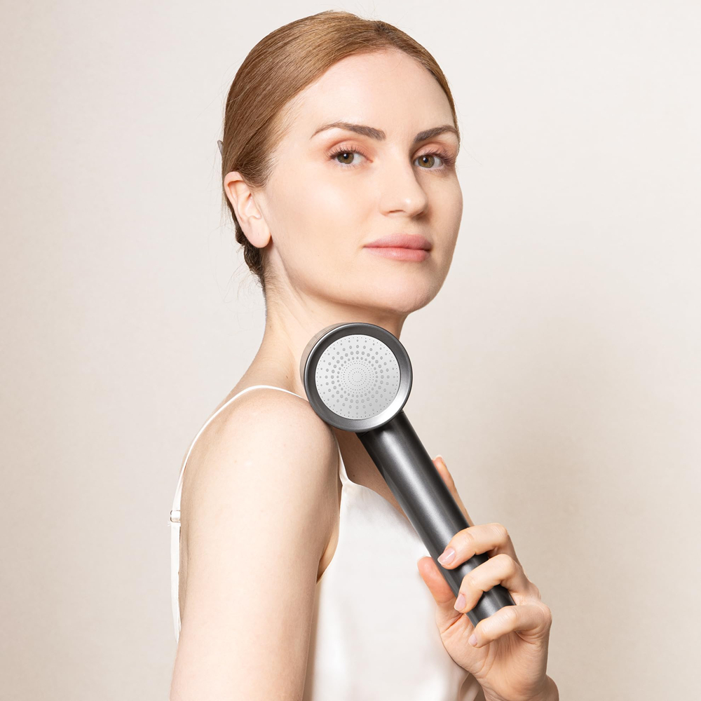 Wall-Mounted Shower Head with Filter and 3-Spray Modes