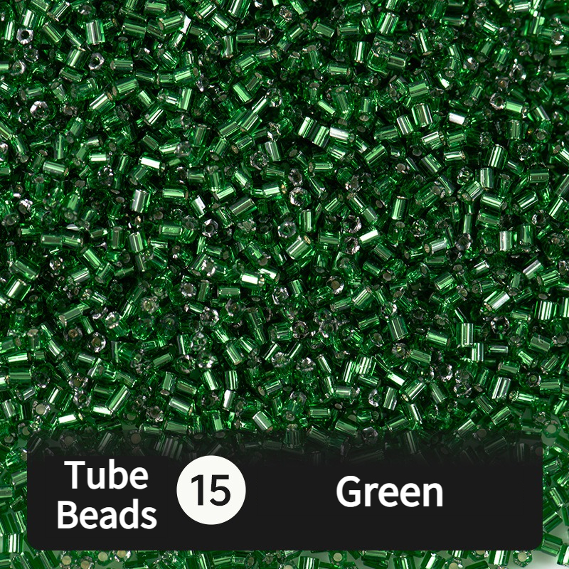 680pcs Hex-Cut Tube Beads for Beading & Jewellery Making