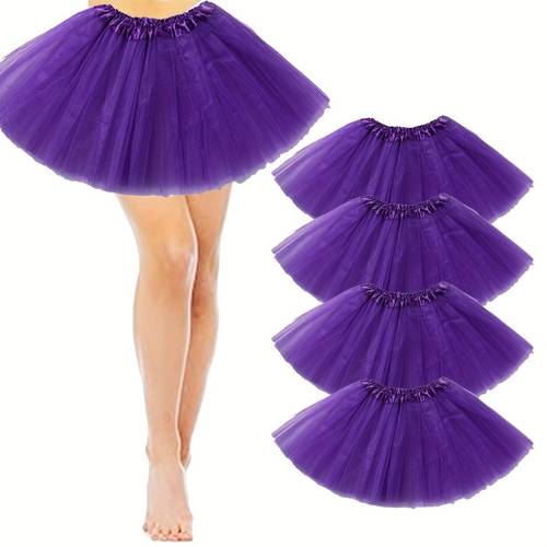 blue gradient tulle tutu skirt cheerleader costume for parties