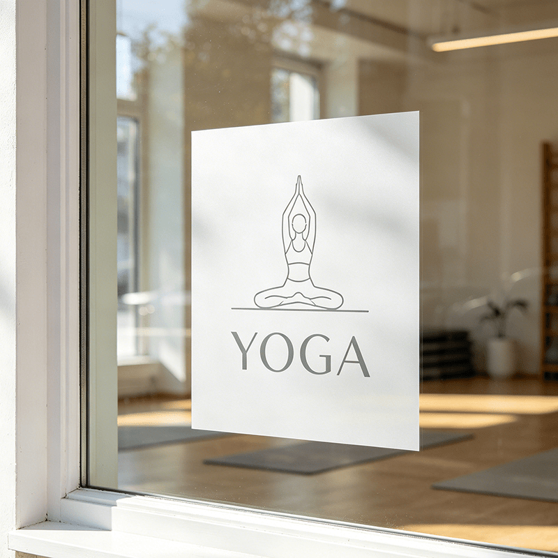 TEMU Autocollant amovible et réutilisable pour verre, logo personnalisé, , sticker de fenêtre pour tous les commerciaux et personnels, décoration