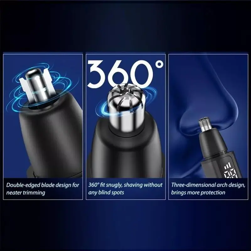 1 a6 usb rechargeable hair trimmer   facial hair removal multifunctional trimmer with   easy to clean noise reducing motor portable travel beauty tool suitable for   men and women Product details 1