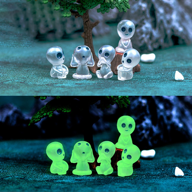 

20pcs -the-dark & Tree Elf Princess Figurines - Creative Resin Miniature Landscape Decorations