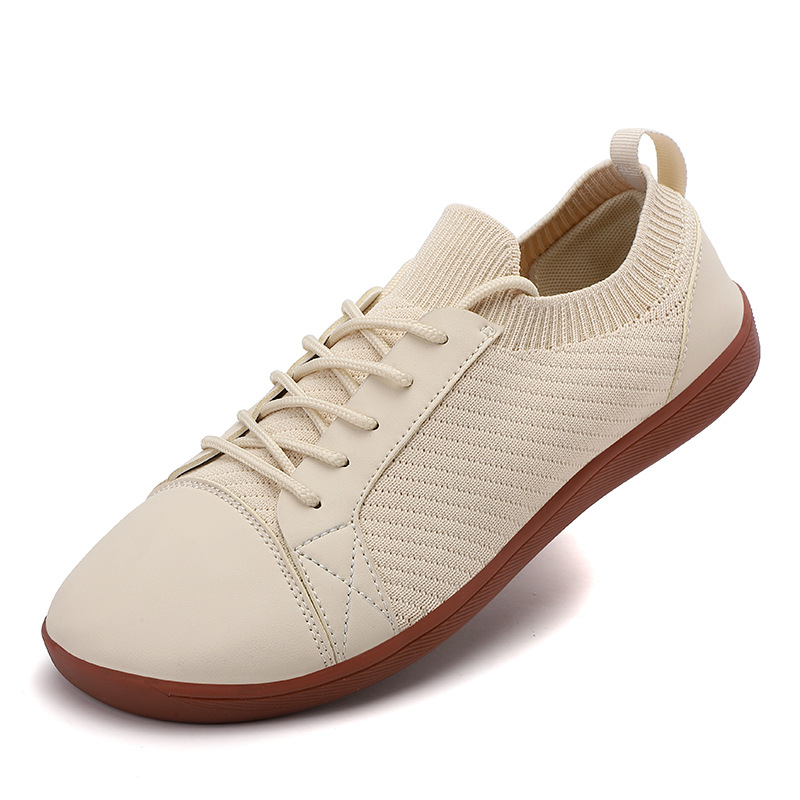Men's Wide Toe Box Chunky Sneakers, Thick Cushioned Sole