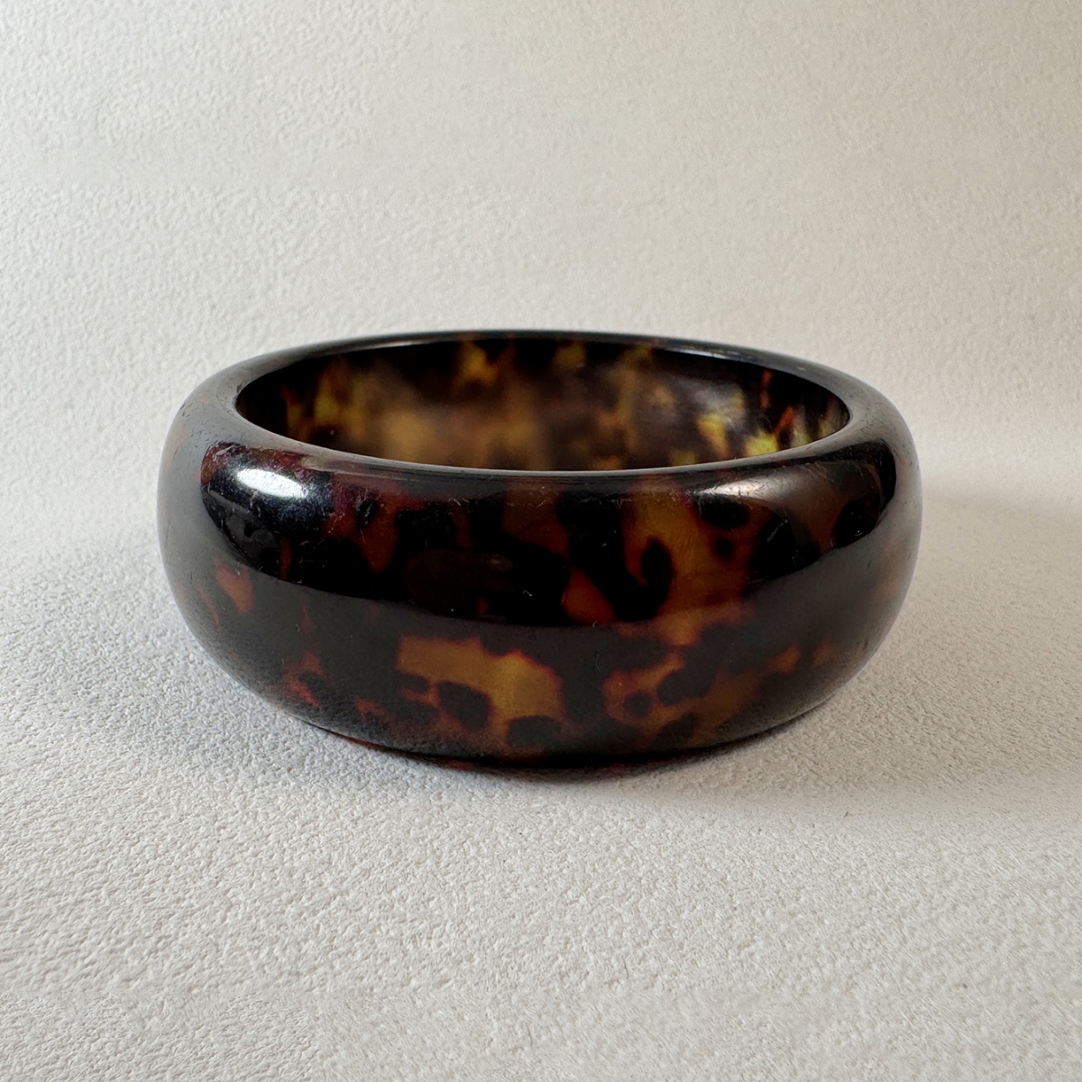 Retro Geometric Leopard Resin Bracelet, Unique Gift