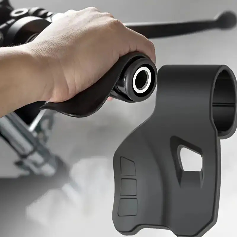 1/2 piezas de la última empuñadura asistente de acelerador en fibra de carbono para motocicleta - potenciador de aceleración, descanso del acelerador, control de crucero, manija auxiliar con guantes cómodos y abrazadera ahorradora de combustible