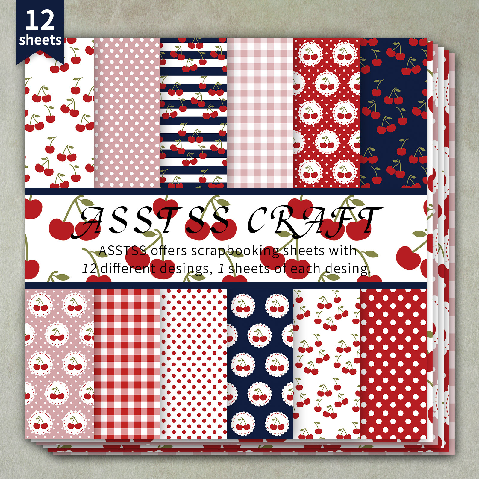 TEMU Lot de 12 feuilles de papier scrapbooking ASSTSS de 6*6 pouces, papier de base de style rétro vintage amoureuse, papier cartonné épais pour