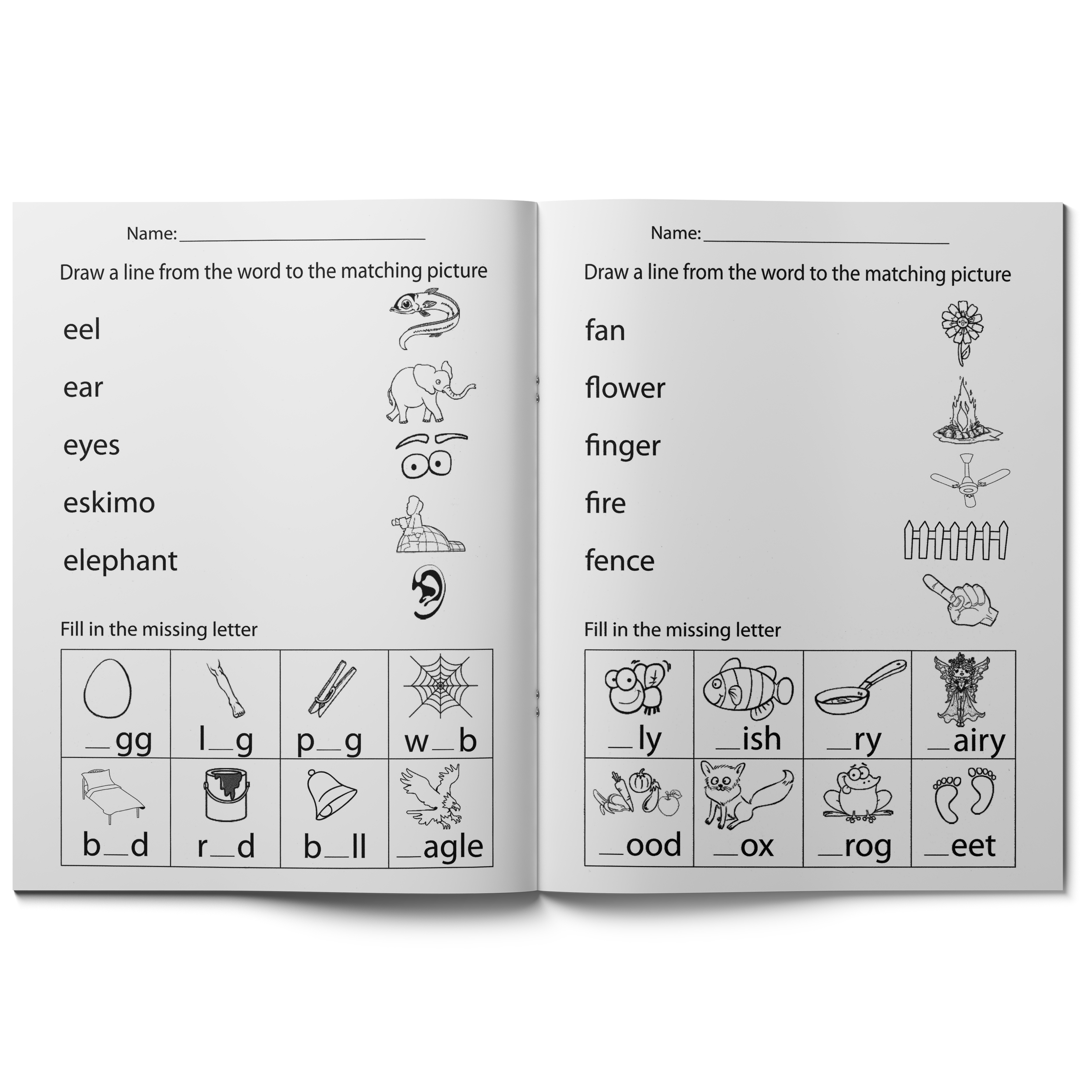 A Fun And Simple Alphabet Workbook for Children Featuring Abcs And Phonics.