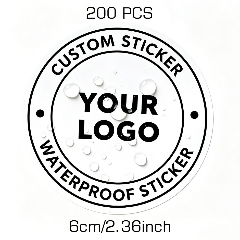 TEMU Custom Personalized Sticker Logo, Custom Label Stickers. Suitable For Various Occasions, Supports Customizing Photos, Images, Labels. Supports