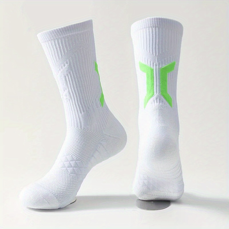 E-shop Ein Paar hochwertige Herren Basketballsocken, verdickt für Druckwiderstand, Stoßdämpfung und Anti-Rutsch, geeignet für Outdoor-Sportarten,