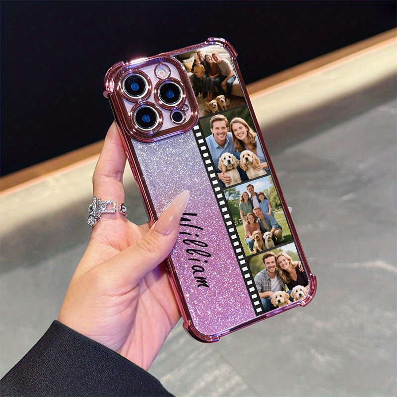 TEMU Phone Case: Diy Personalized Art Word Signature Photo Custom Phone Case, Customization, Compatible With Iphone 1716 15 14 13 12 11 Pro 17air