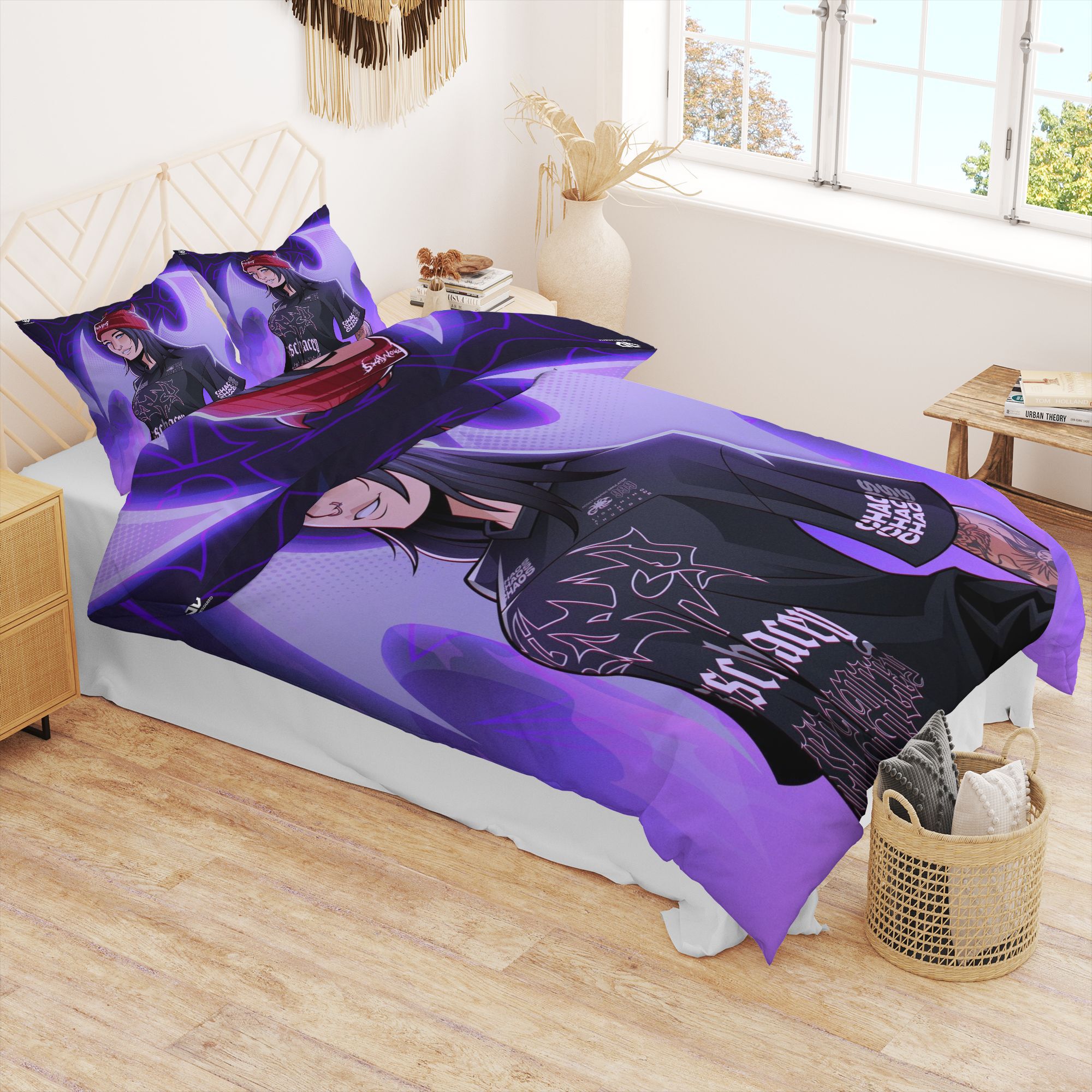 1 duvet cover 2 pillowcases   breathable soft bedding set suitable for   ideal for home gifts for   bedroom decor student dorms and rv travel polyester cartoon anime theme   zip closure