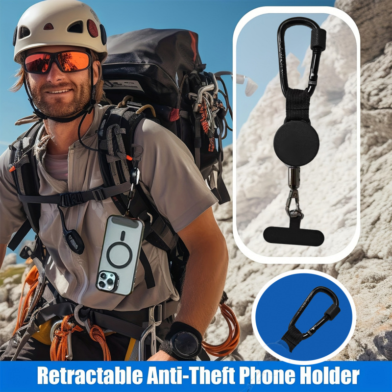 2027 neueste -diebstahl handy-lanyard mit ausziehfunktion, verstellbare länge   für verschiedene handygrößen, ideal für wandern trekking