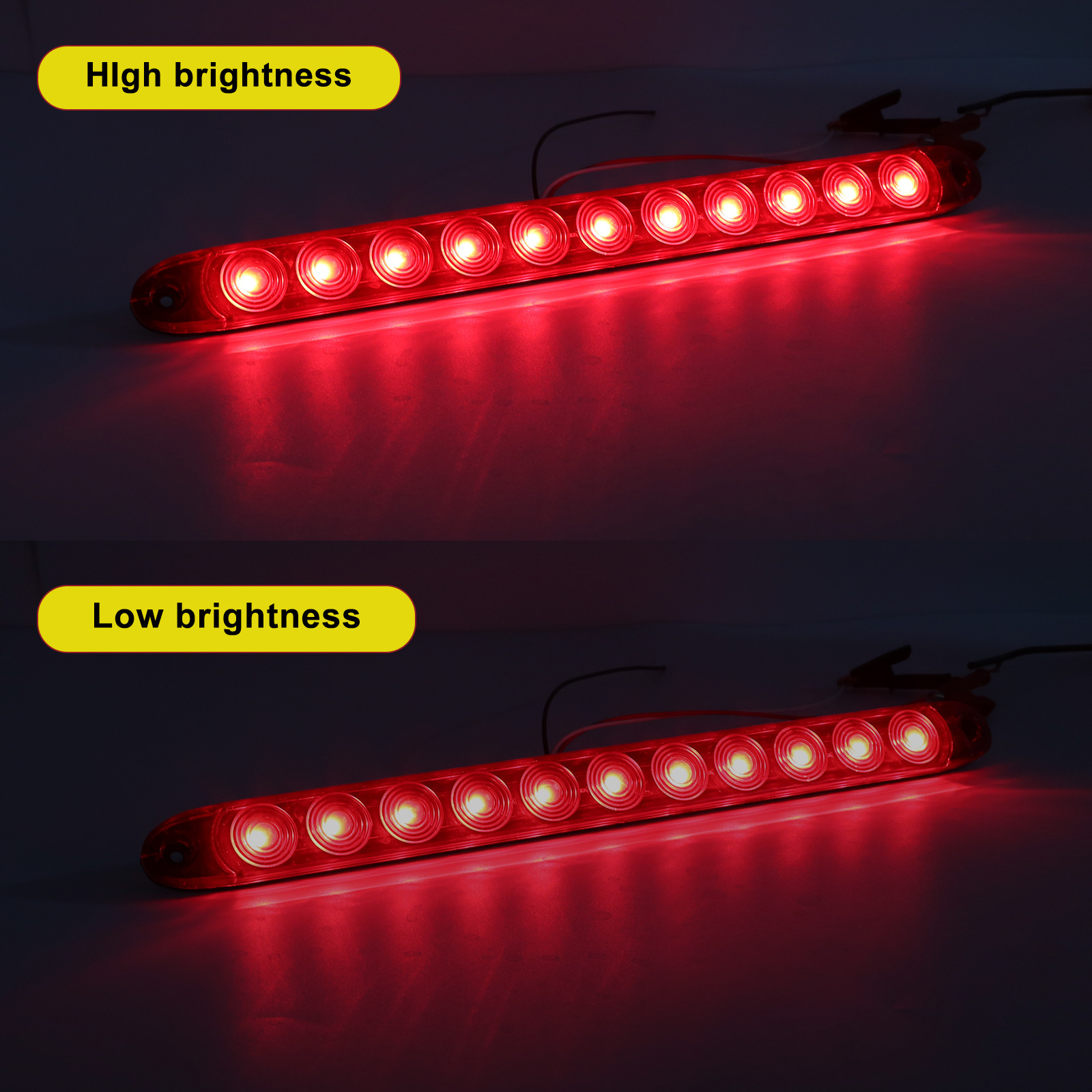 TEMU Led Light Bar Side Marker Indicator Lamp For Car, Trailer, , Truck, Bus & Van - 12v (1pc)