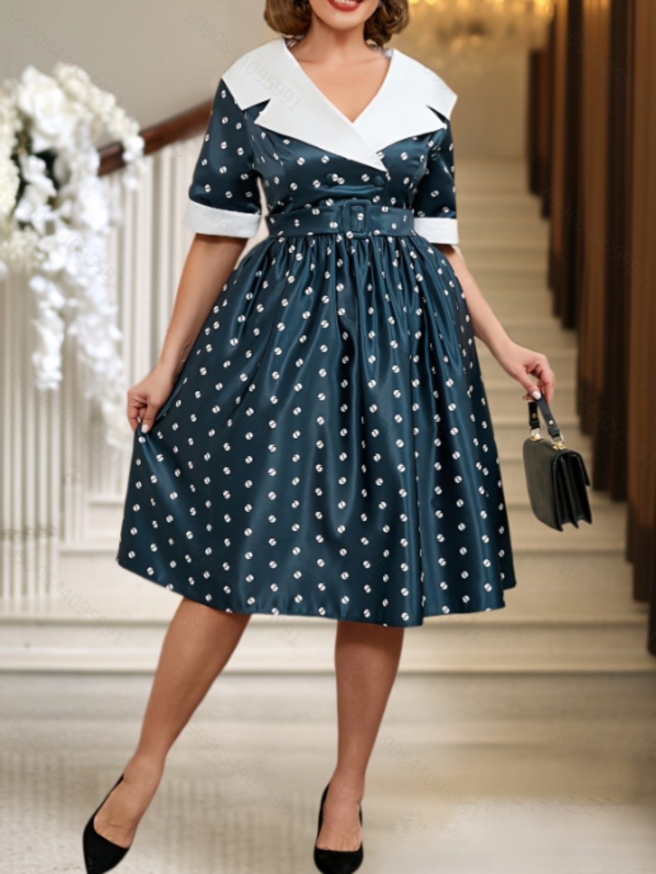 modest vintage dresses Linen Dress regular sizes 2 to 16 and plus sizes 16w to 26W Plus Size - Plus Size