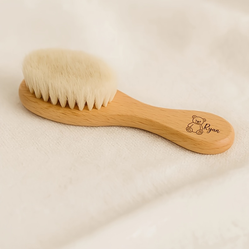 Personalized Wooden Bath Brush with Custom Name