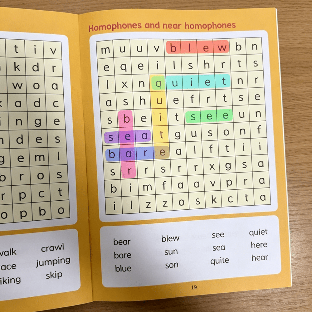 TEMU 32 Pages Kids Spelling Workbook, Elementary English Vocabulary Practice Book, Educational Book For Children, Reading Writing Learning Exercise