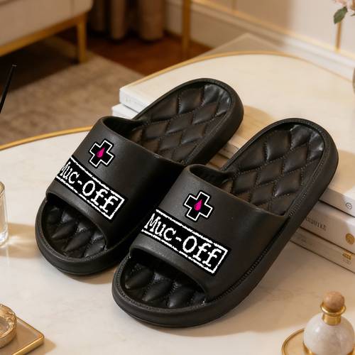 imagen del artículo 1 par de pantuflas estampadas de talla - sandalias de para interior/exterior adecuadas para playa, piscina, baño, deportes, uso casual con , unisex para , regalo de (sin de pesada)