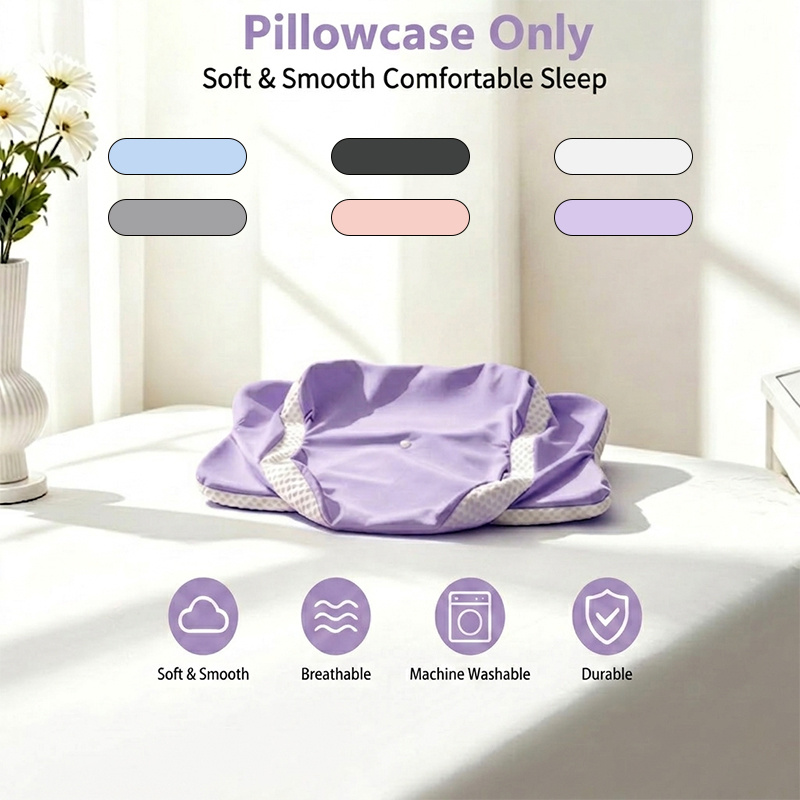 1-pack Cervical Pillow. Ergonomic Memory Foam Pillow. Washable Ultra-breathable Cooling Fabric Pillowcase. Suitable For All Sleeping , Oversized Bed Pillow Set. Ideal Gift For Adults