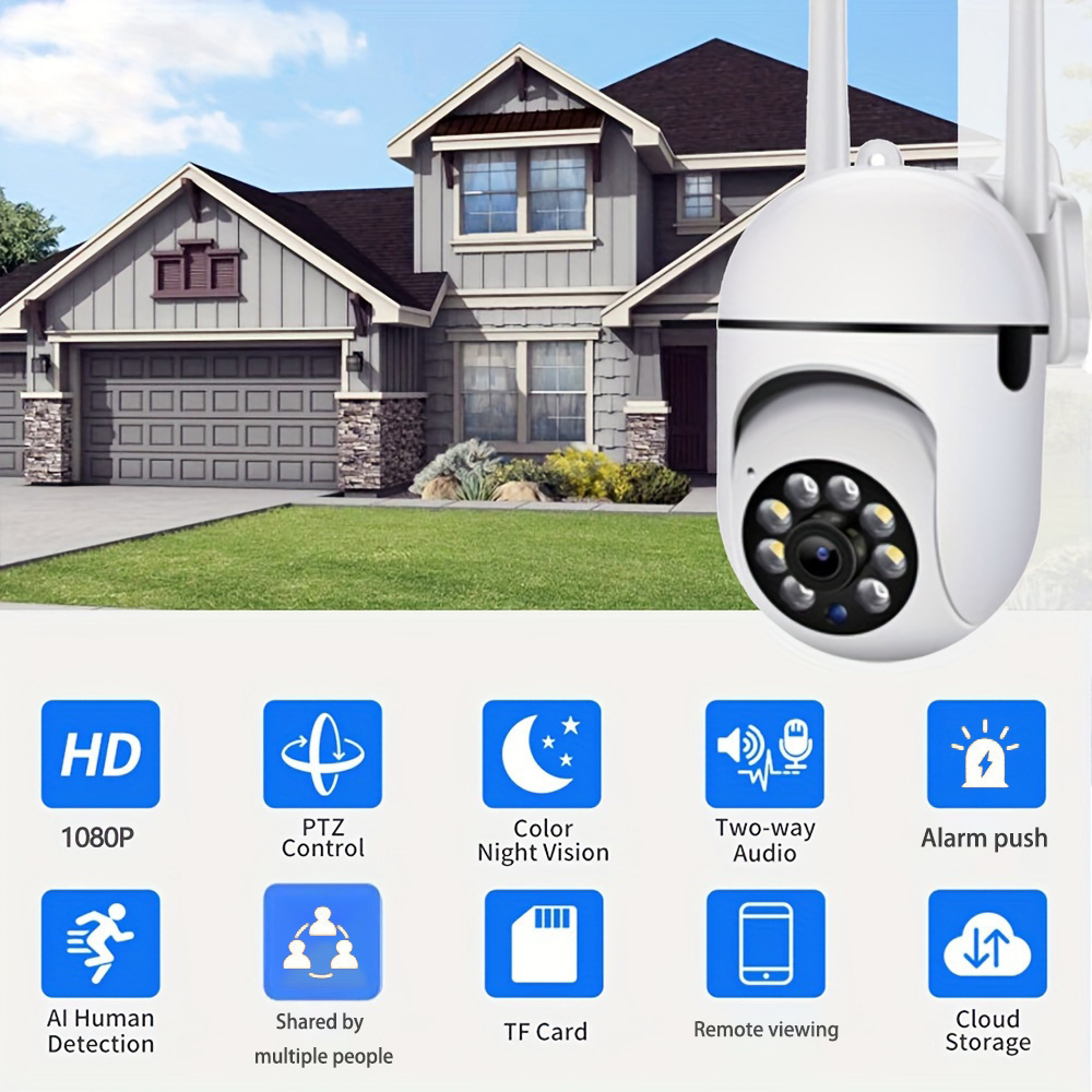 1080p hd wireless security camera with wi fi pan tilt   night vision two way audio   tracking for pet monitoring indoor use details 7