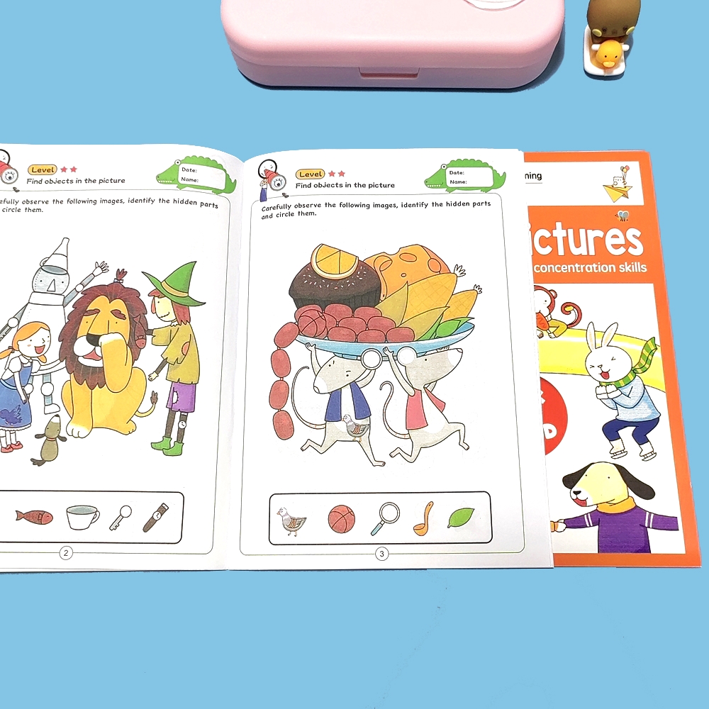 32-page Book, Look& Find Hidden Objects, Toddlers Attention& Concentration Training Book 4+, Visual Exercises, Preschool& Kindergarten Education Activities