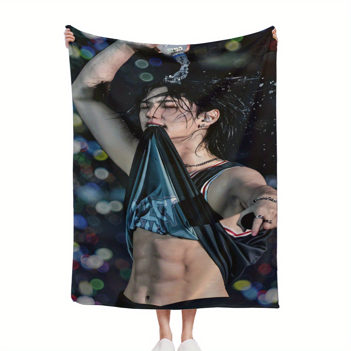 TEMU Skz Felix Blankets Warm Flange Blankets Soft And Comfortable Blanket Picnic Blanket