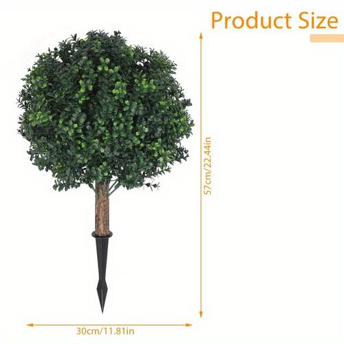 two piece set of 22 inch artificial boxwood outdoor plants simulated plant shape simulated plant home decoration entrance courtyard garden landscape decoration