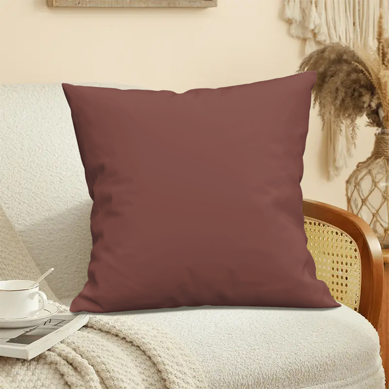 1pc boho chic maroon throw pillow cover 18x18 inch soft Temu Bahrain